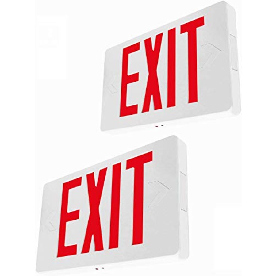 Emergency Exit Sign - Ultra Slim LED Exit Sign, Red