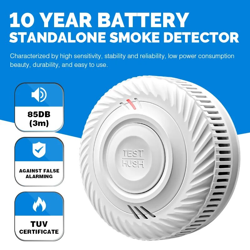 Smoke Detector Interconnected - 1pc Smoke Detector Warning, Indoor Fire