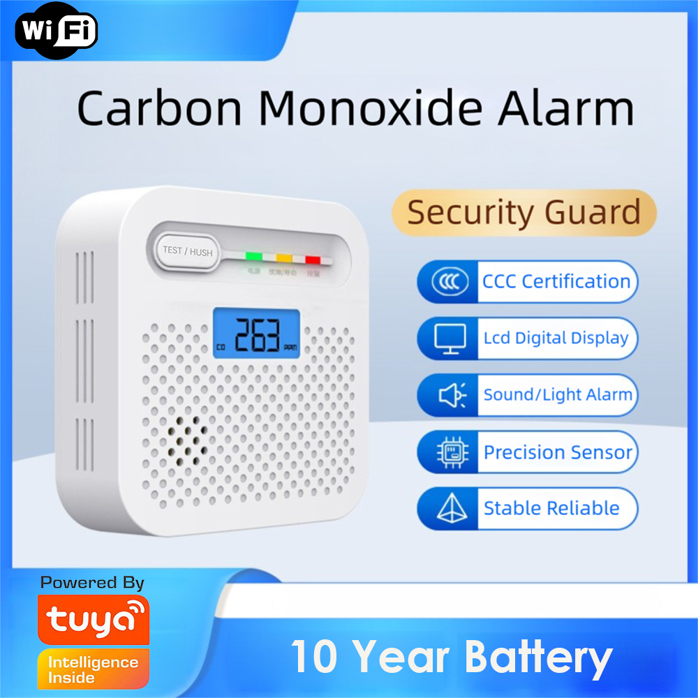 Co Detector Plug - Arumny Tuya Smart WiFi CO Detector