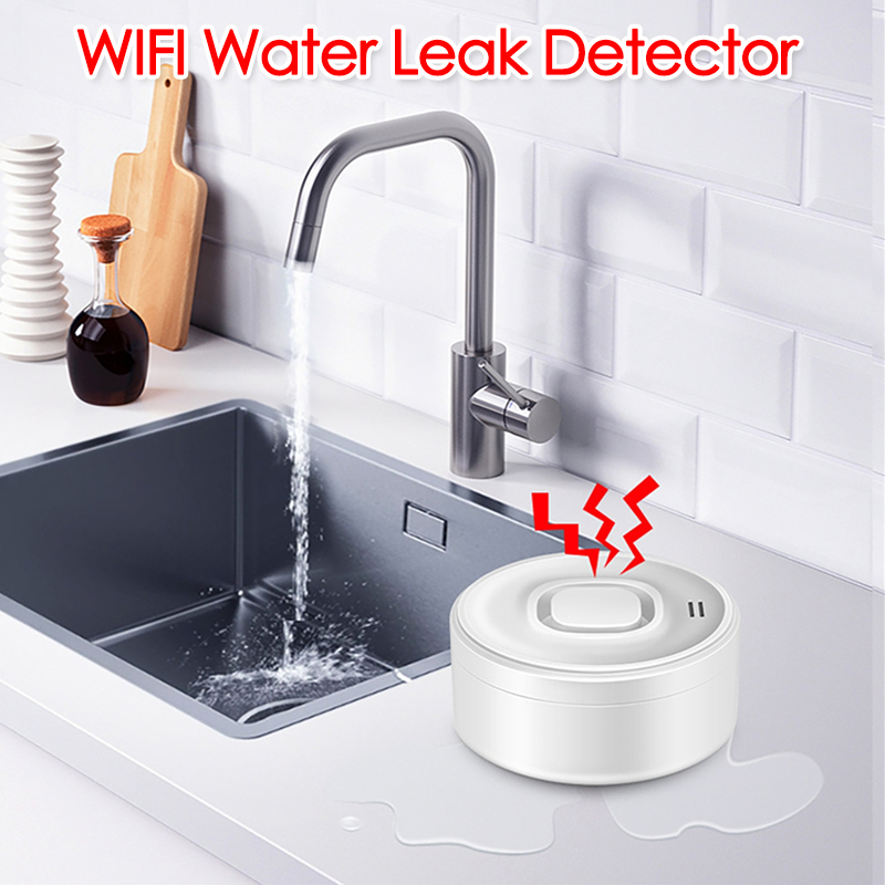 Water Alarm Sensor - Smart WIFI Water Leak Detector 100dB