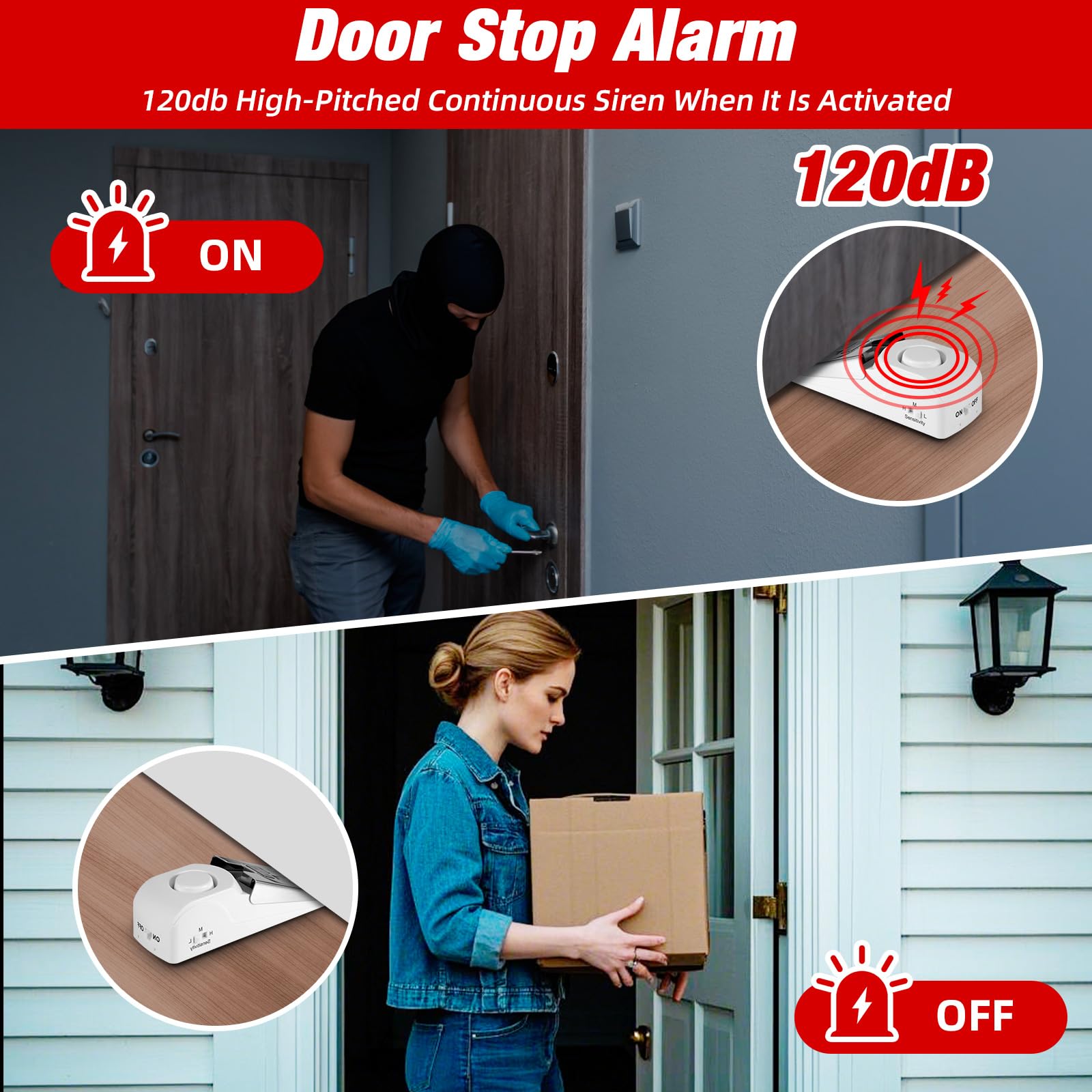 Portable Door Stop Alarm Trave - Door Stop Alarm ulasan dan harga