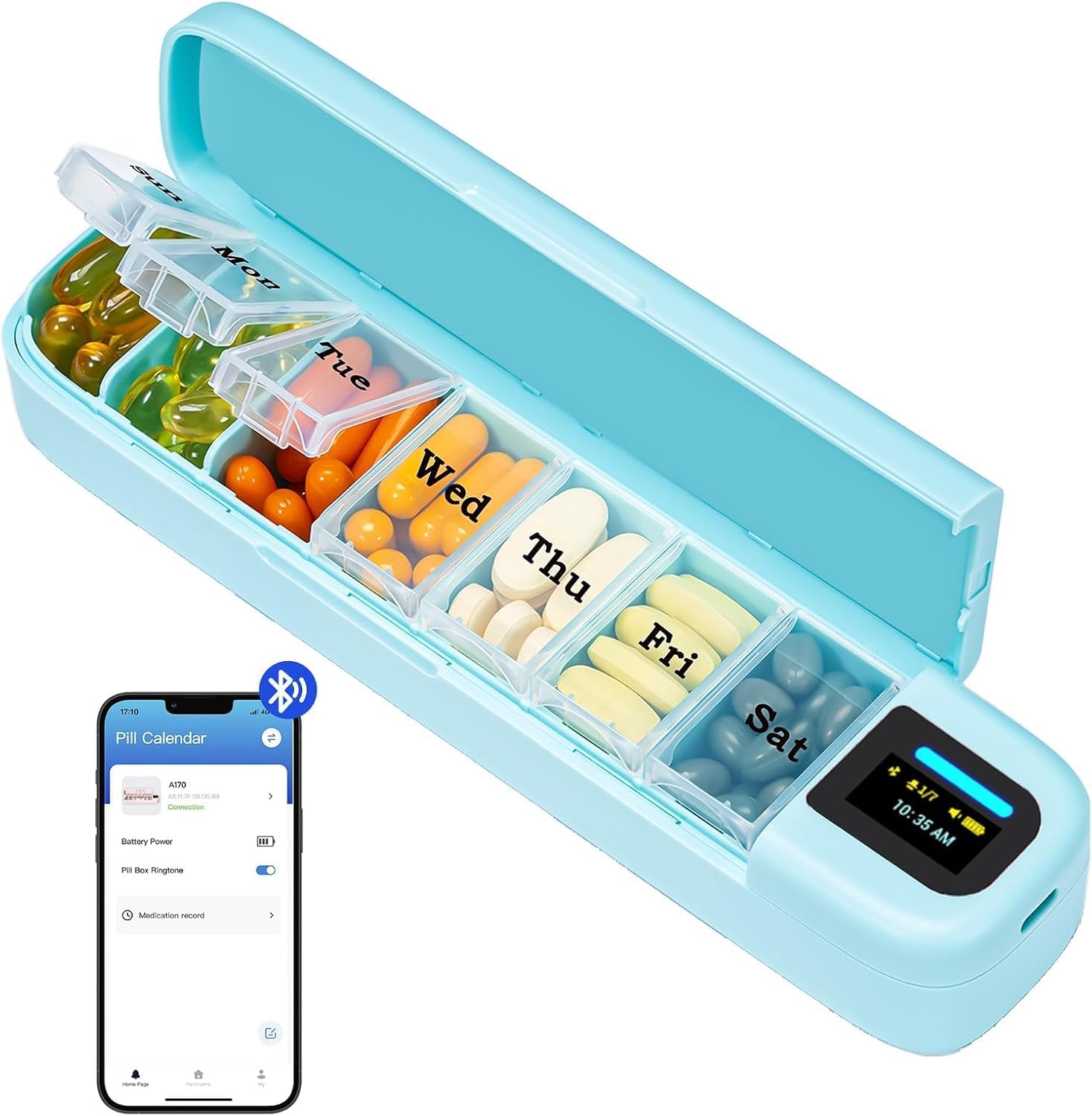 Smart Pill Organizer with Alar - Medicine Cabinet Lock ulasan dan harga
