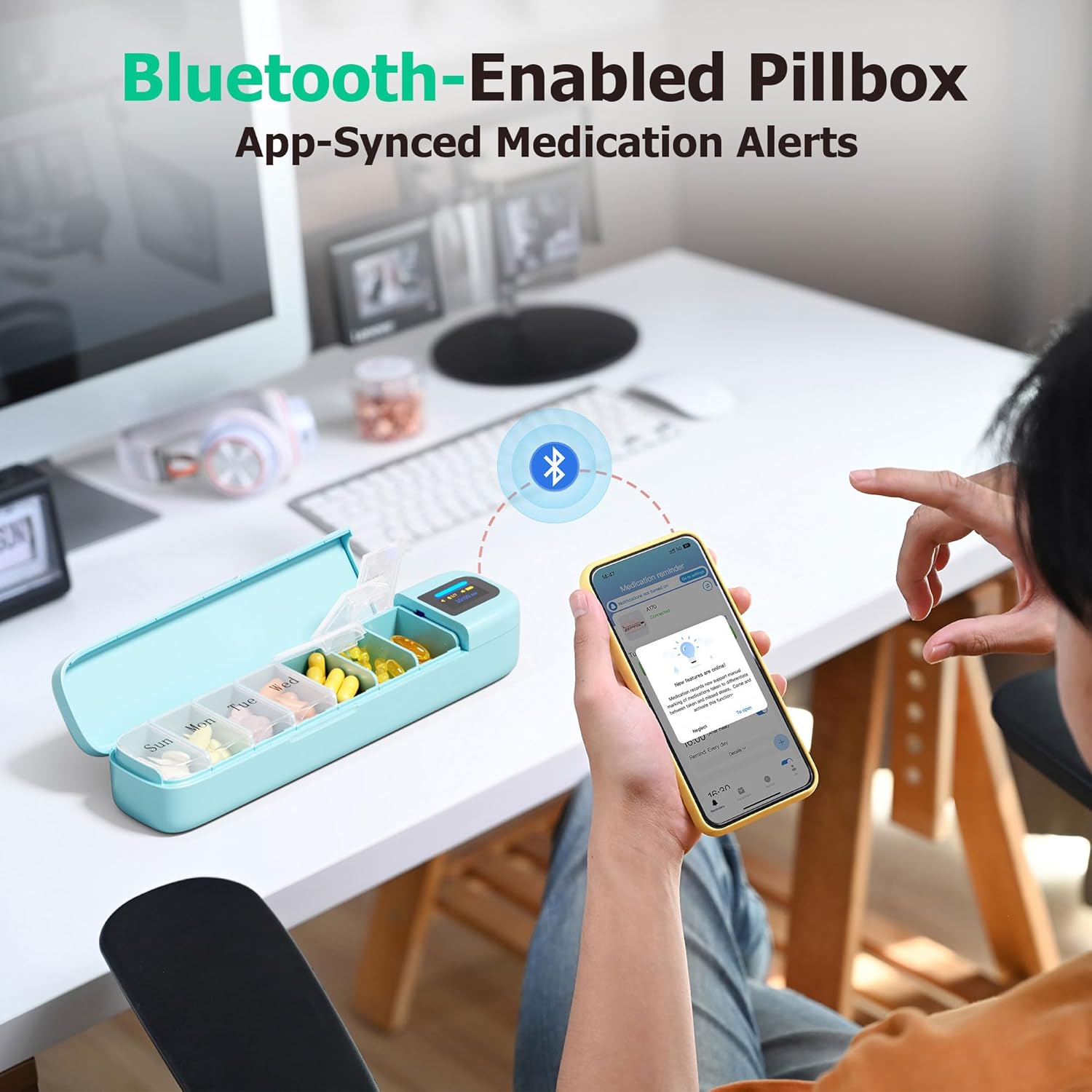 Smart Pill Organizer with Alar - Medicine Cabinet Lock ulasan dan harga