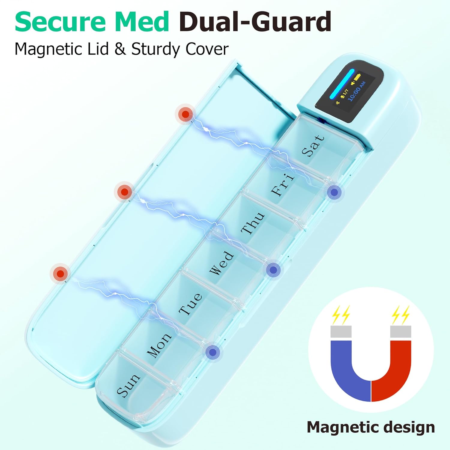 Smart Pill Organizer with Alar - Medicine Cabinet Lock ulasan dan harga