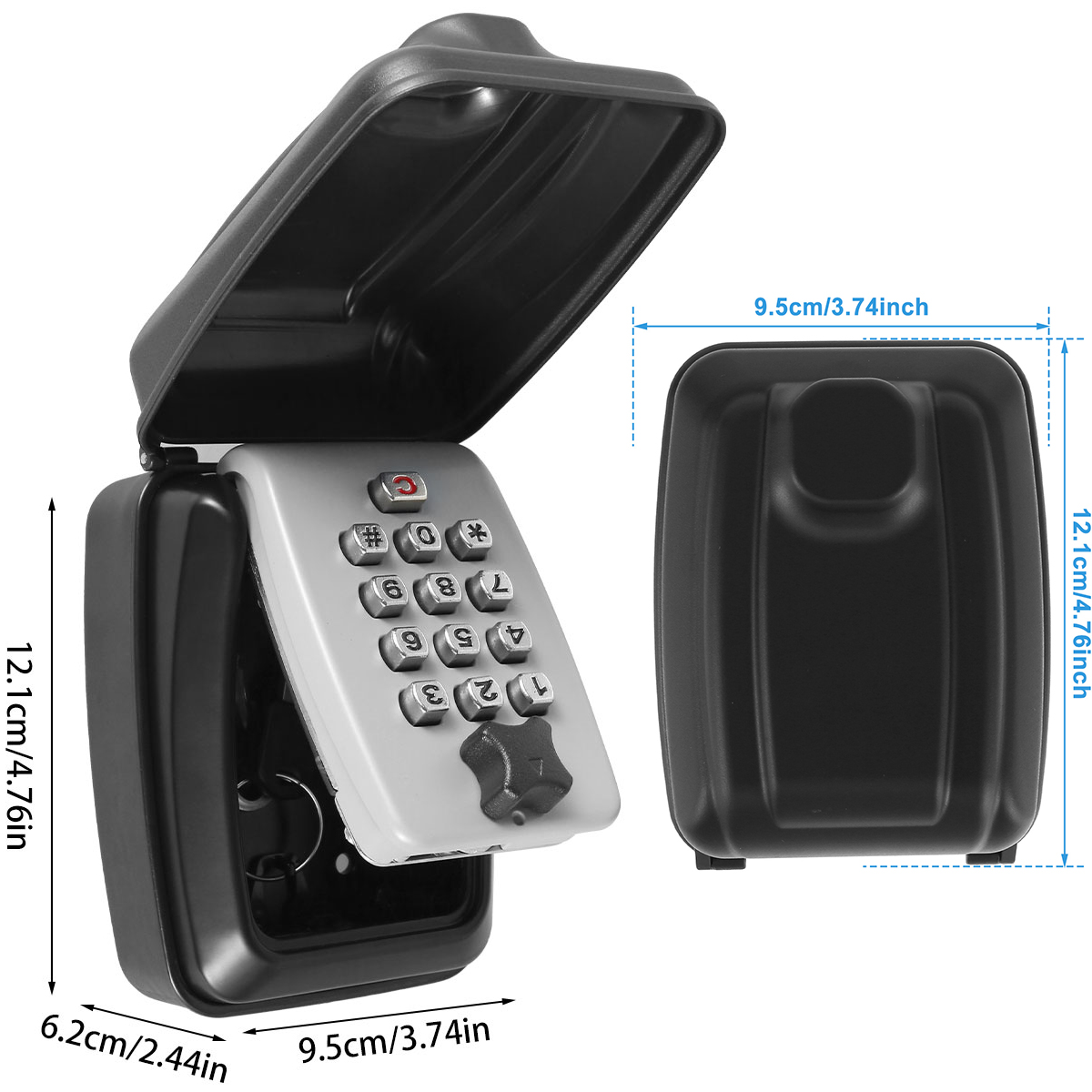 Key Lock Box Wall-Mount Secret - Lockbox Key Secure ulasan dan harga