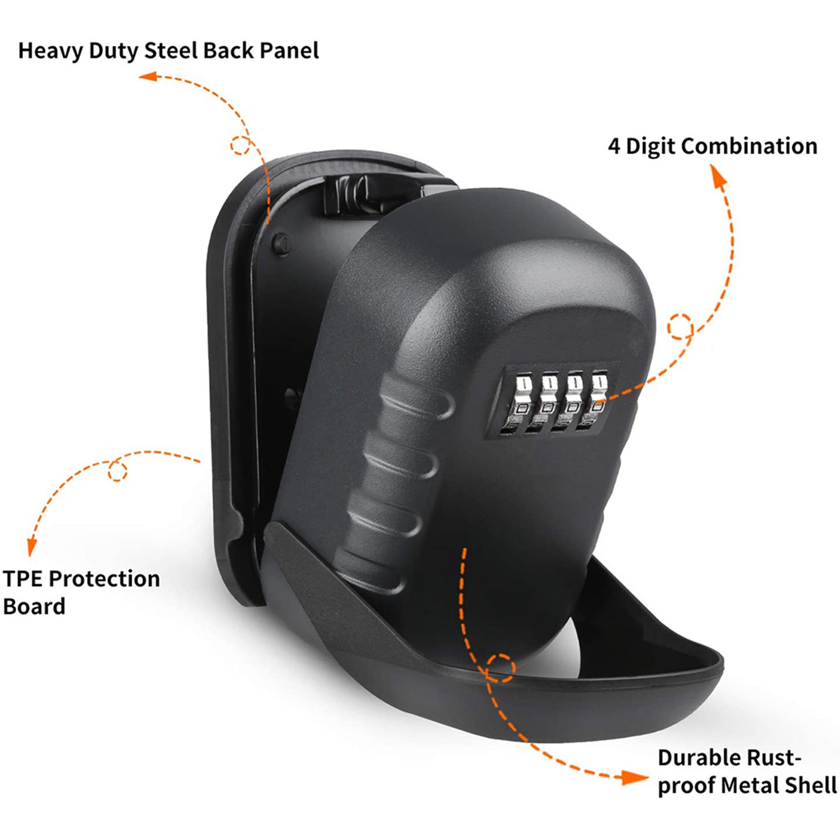 ABKN-2X Key Lock Box Wall Moun - Lockbox Key Secure ulasan dan harga