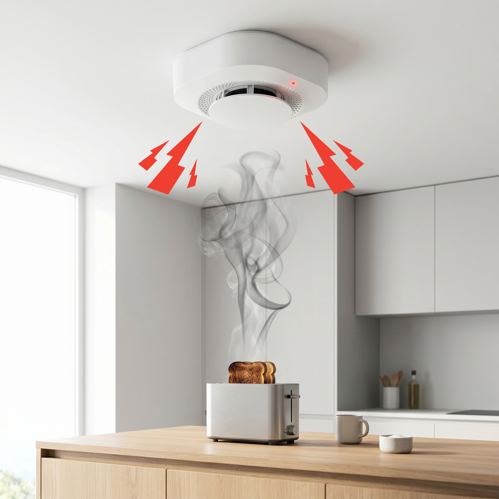4 / 6 / 8 / 12 PCS Tuya Zigbee - Smoke Detector Interconnected ulasan dan harga