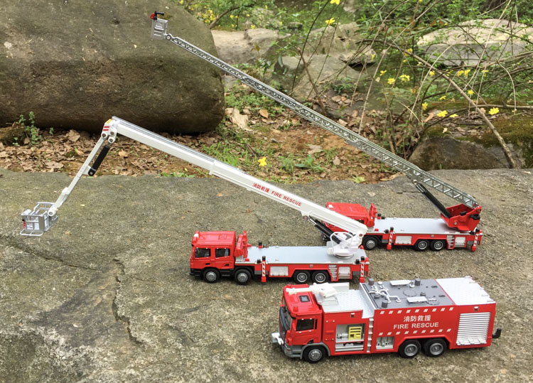 1:50 alloy engineering vehicle - Fire Escape Ladder ulasan dan harga