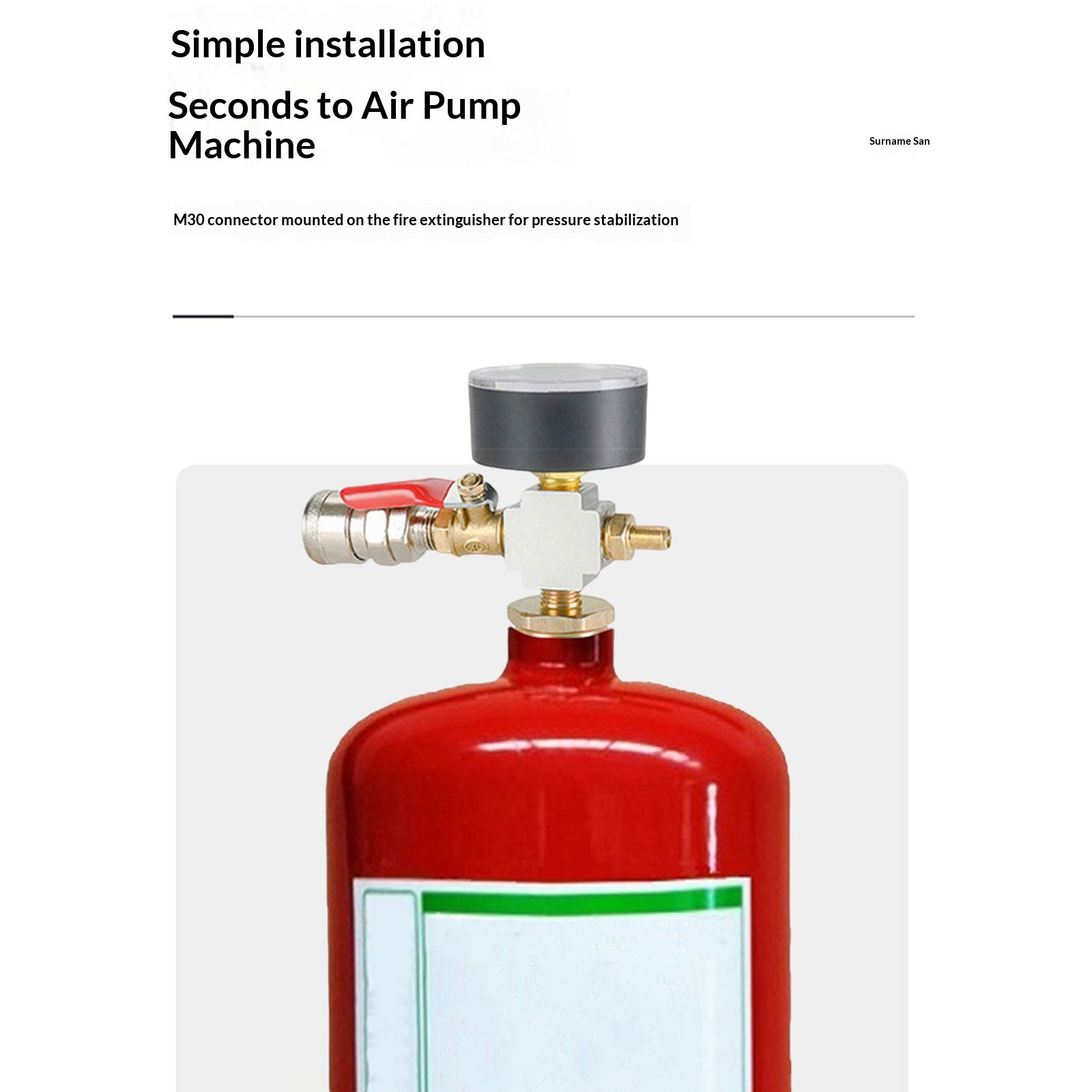 Small Air Tank Pressures Adapt - Fire Extinguisher Small ulasan dan harga