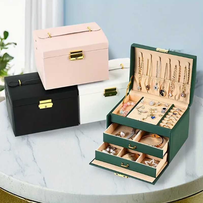 Three Drawer Handheld Jeweller - Lockbox Key Secure ulasan dan harga