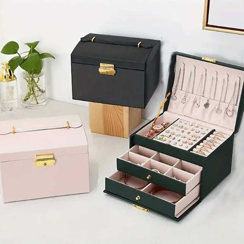Three Drawer Handheld Jeweller - Lockbox Key Secure ulasan dan harga
