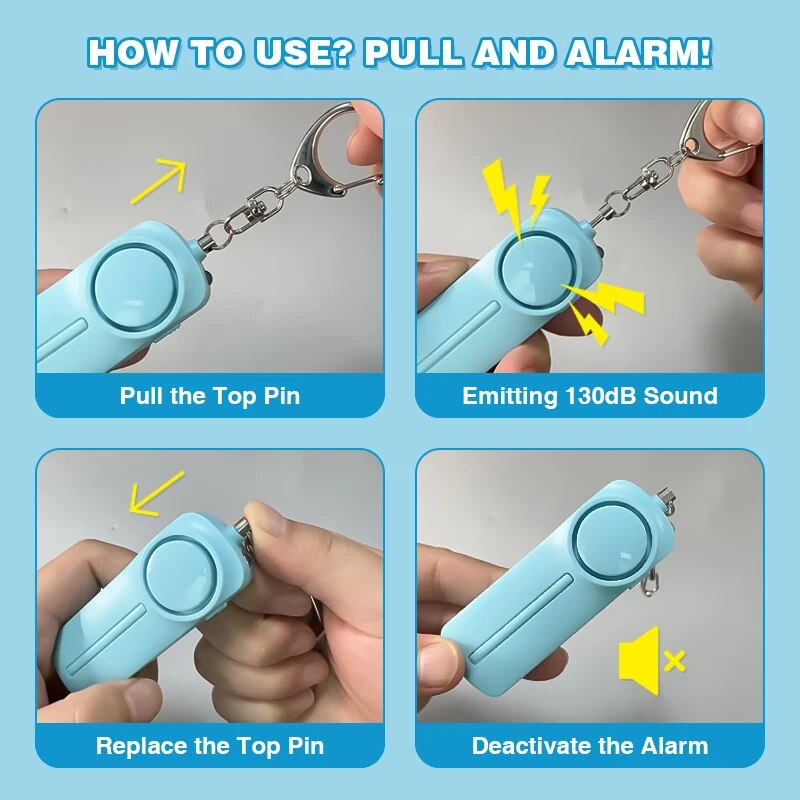 Personal Security Alarm Self D - Personal Alarm Keychain ulasan dan harga