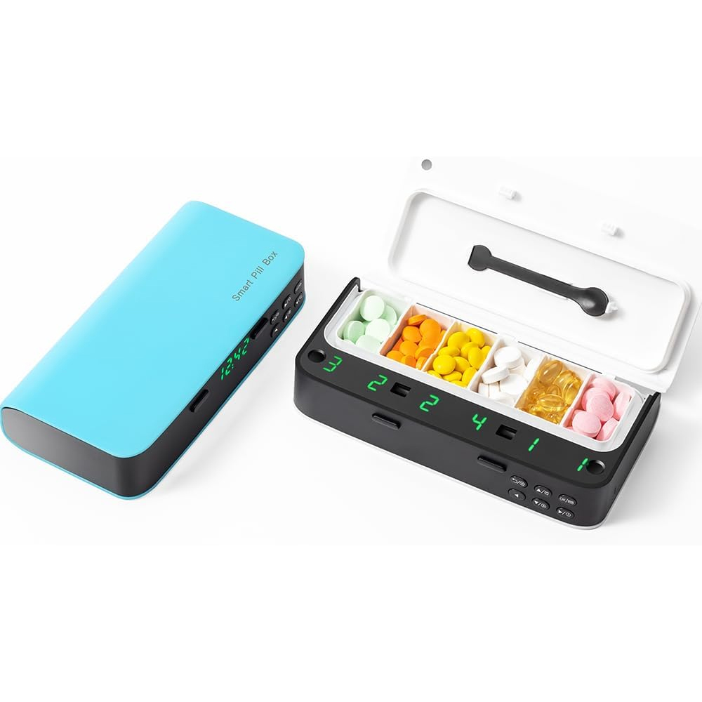 Pill Dispenser with Alarm Dail - Medicine Cabinet Lock ulasan dan harga