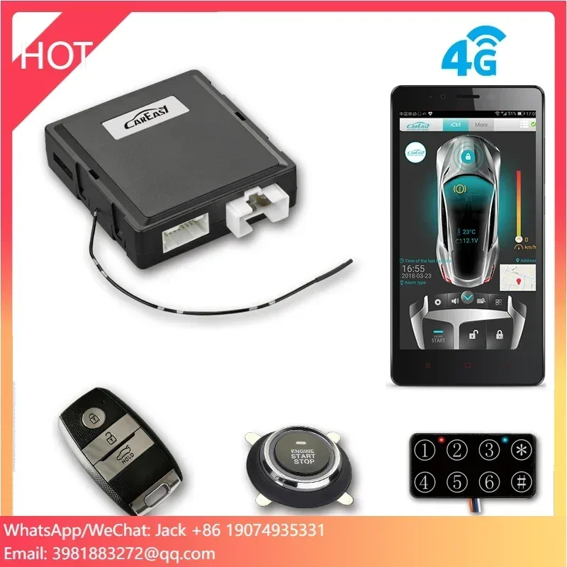 4G GPS/GSM Car Alarm PKE Keyle - Door Stop Alarm ulasan dan harga