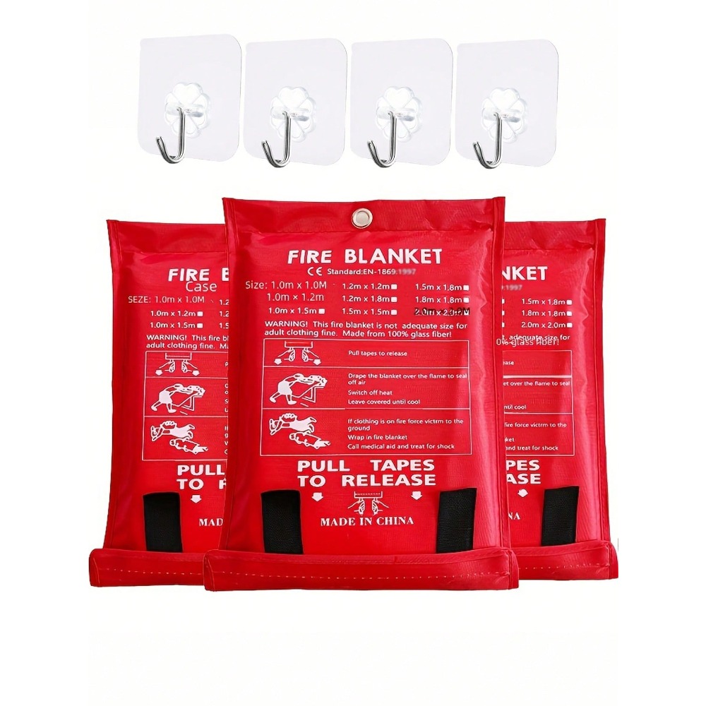Fire Blanket 39.37 X 39.37 Inc - Fire Blanket Kitchen ulasan dan harga
