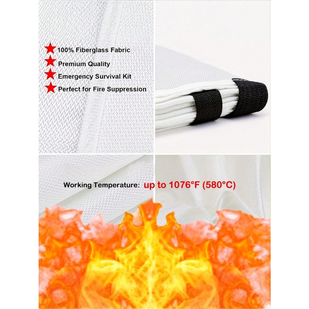 Fire Blanket 39.37 X 39.37 Inc - Fire Blanket Kitchen ulasan dan harga