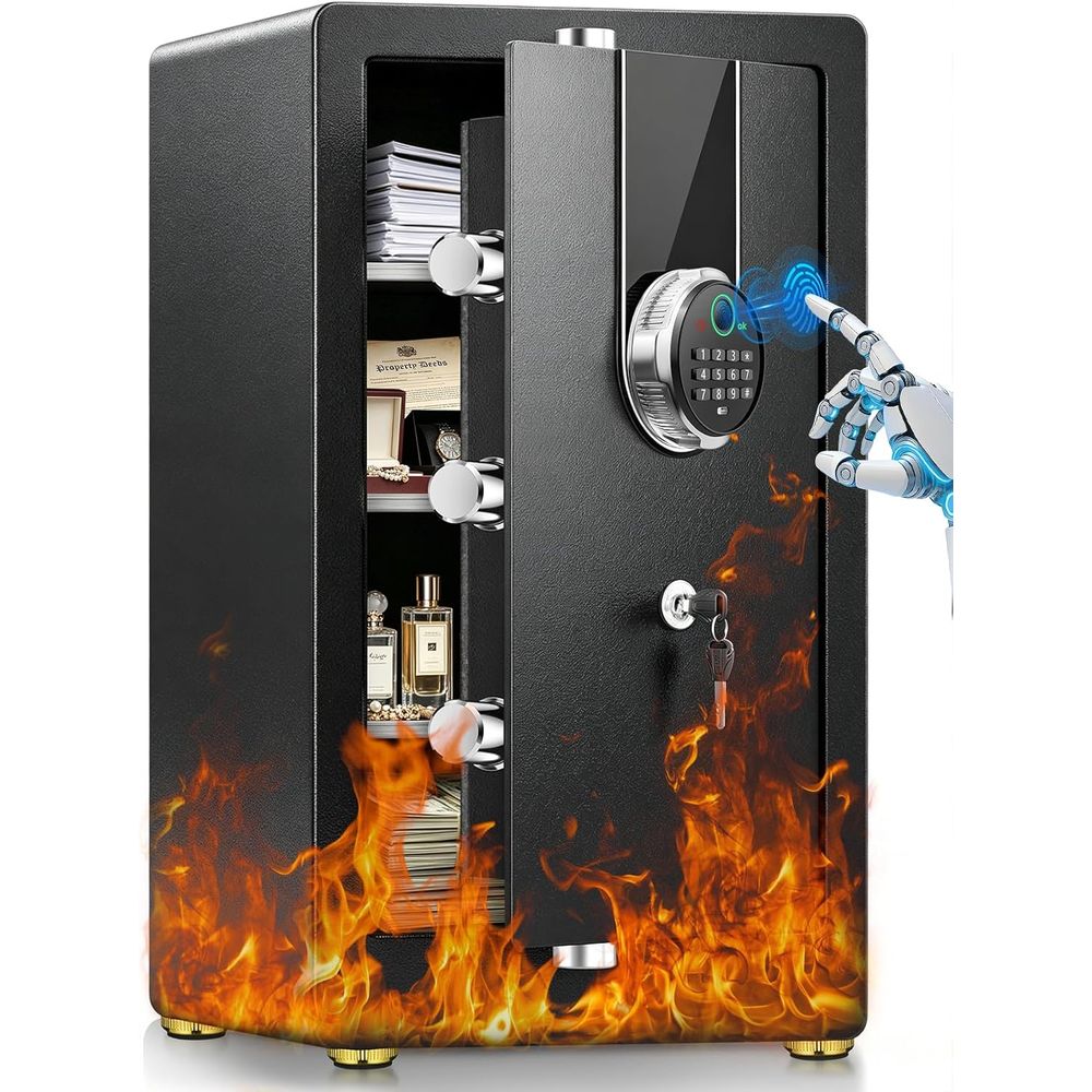 Large Biometric Safe with 35 M - Fire Safe Document ulasan dan harga