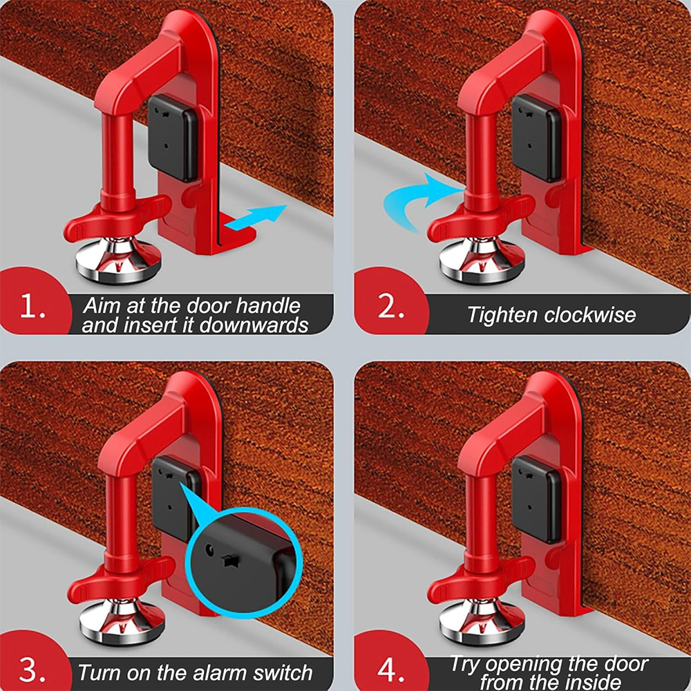 Battery Powered Alarm Door Sto - Door Stop Alarm ulasan dan harga