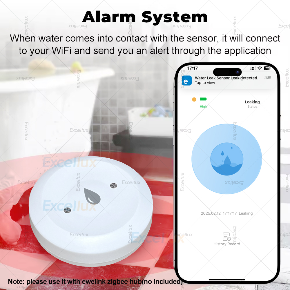 Ewelink Zigbee 3.0 Water Senso - Water Alarm Sensor ulasan dan harga