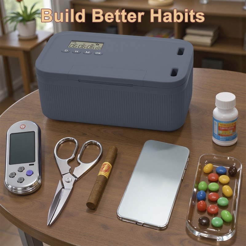 Lock Box with Timer Phone Lock - Medicine Cabinet Lock ulasan dan harga