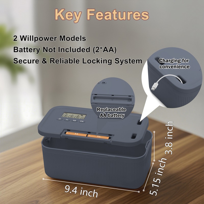 Lock Box with Timer Phone Lock - Medicine Cabinet Lock ulasan dan harga
