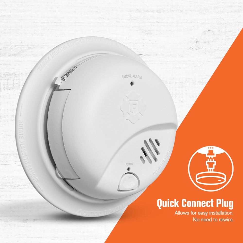US Shipping Hardwired Intercon - Smoke Detector Interconnected ulasan dan harga