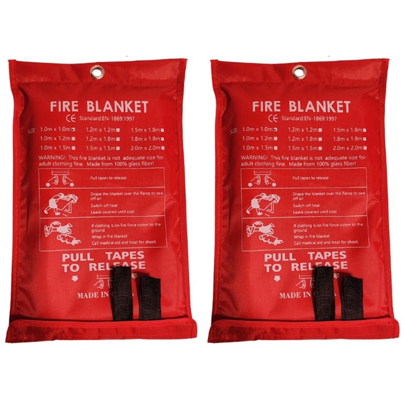 Promotion Day 2PCS Emergency F - Fire Blanket Kitchen ulasan dan harga