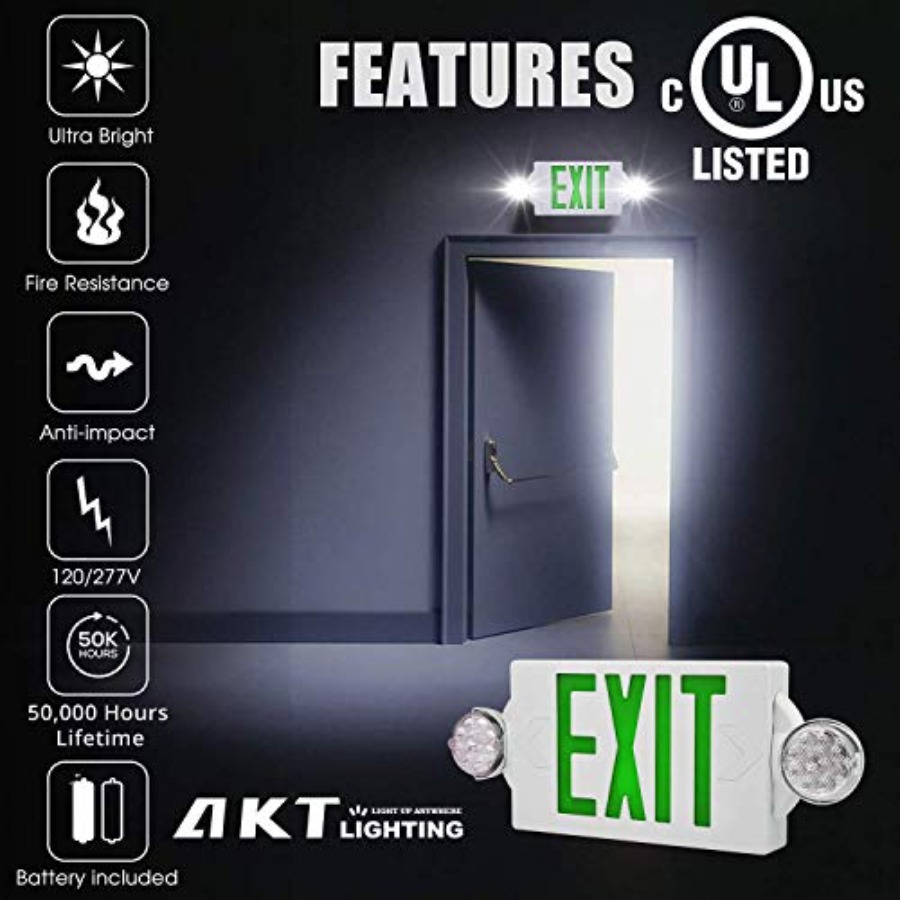 Emergency Exit Light, Adjustab - Emergency Exit Sign ulasan dan harga