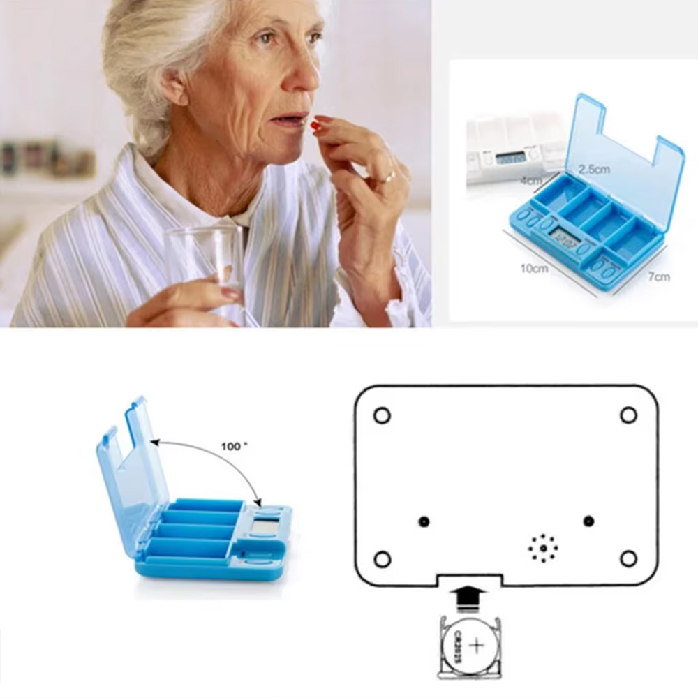 4 Grids Intelligent Reminder P - Medicine Cabinet Lock ulasan dan harga