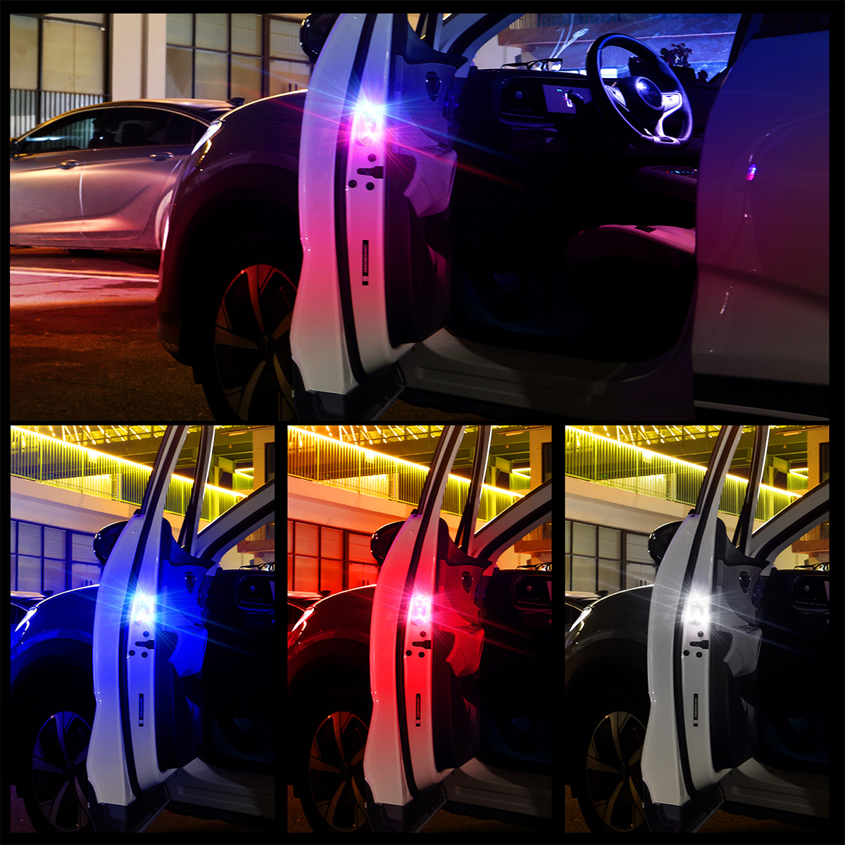 1/2pcs Car Door LED Strobe War - Emergency Exit Sign ulasan dan harga