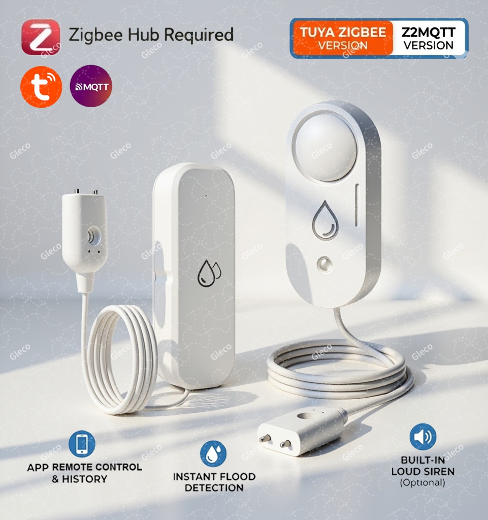 Zigbee Water Leak Sensor Flood - Water Alarm Sensor ulasan dan harga