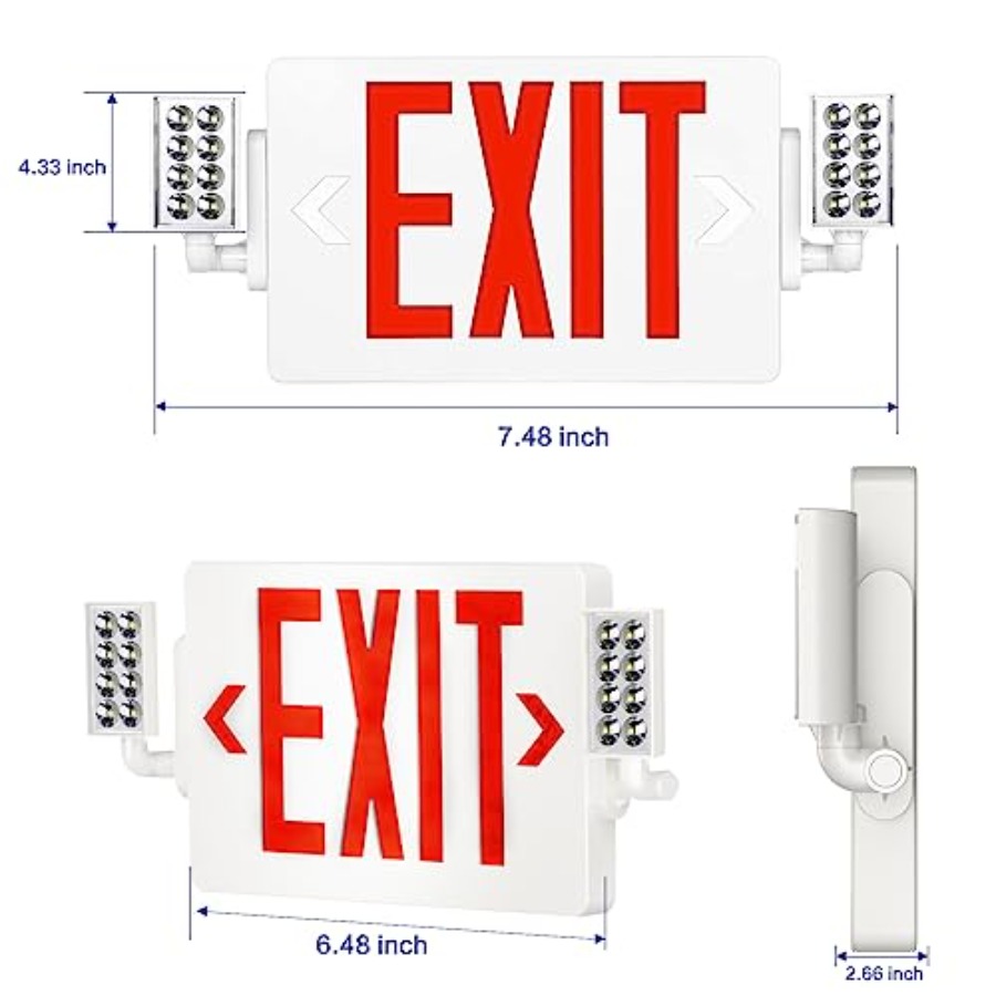 Spectsun 1 Pack Exit Signs wit - Emergency Exit Sign ulasan dan harga