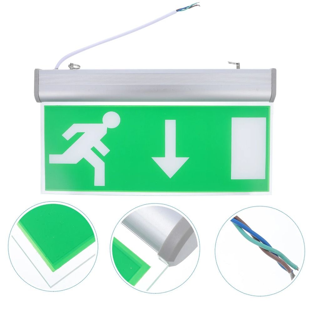 110-240V Commercial LED Emerge - Emergency Exit Sign ulasan dan harga