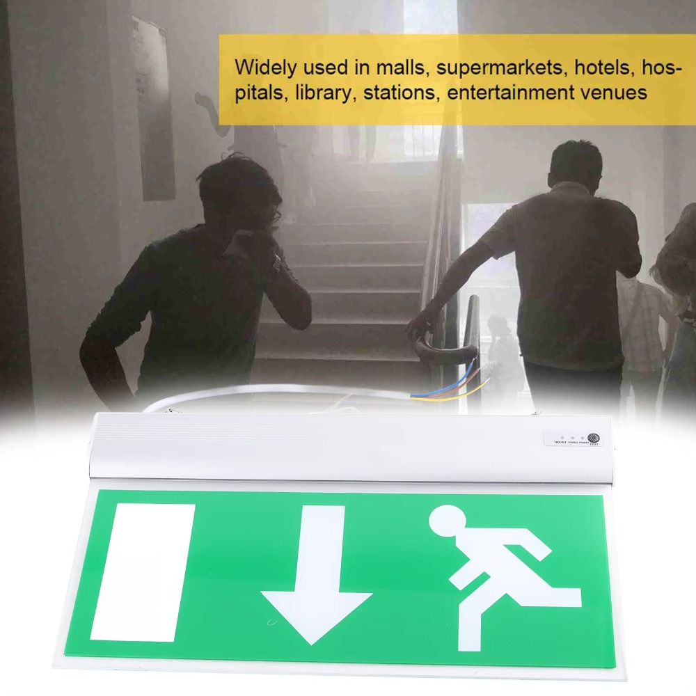 110-240V Commercial LED Emerge - Emergency Exit Sign ulasan dan harga
