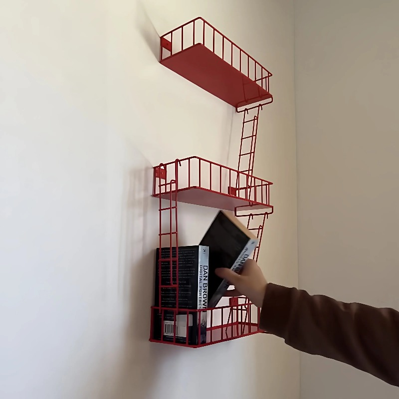 Fire Escape Wall Shelf, 3-Tier - Fire Escape Ladder ulasan dan harga