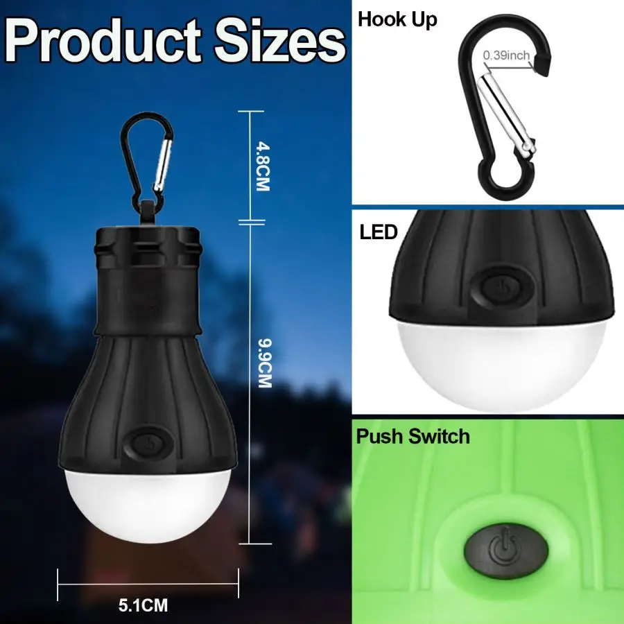 LED Camping Lights Tent Lamp P - Power Outage Light ulasan dan harga