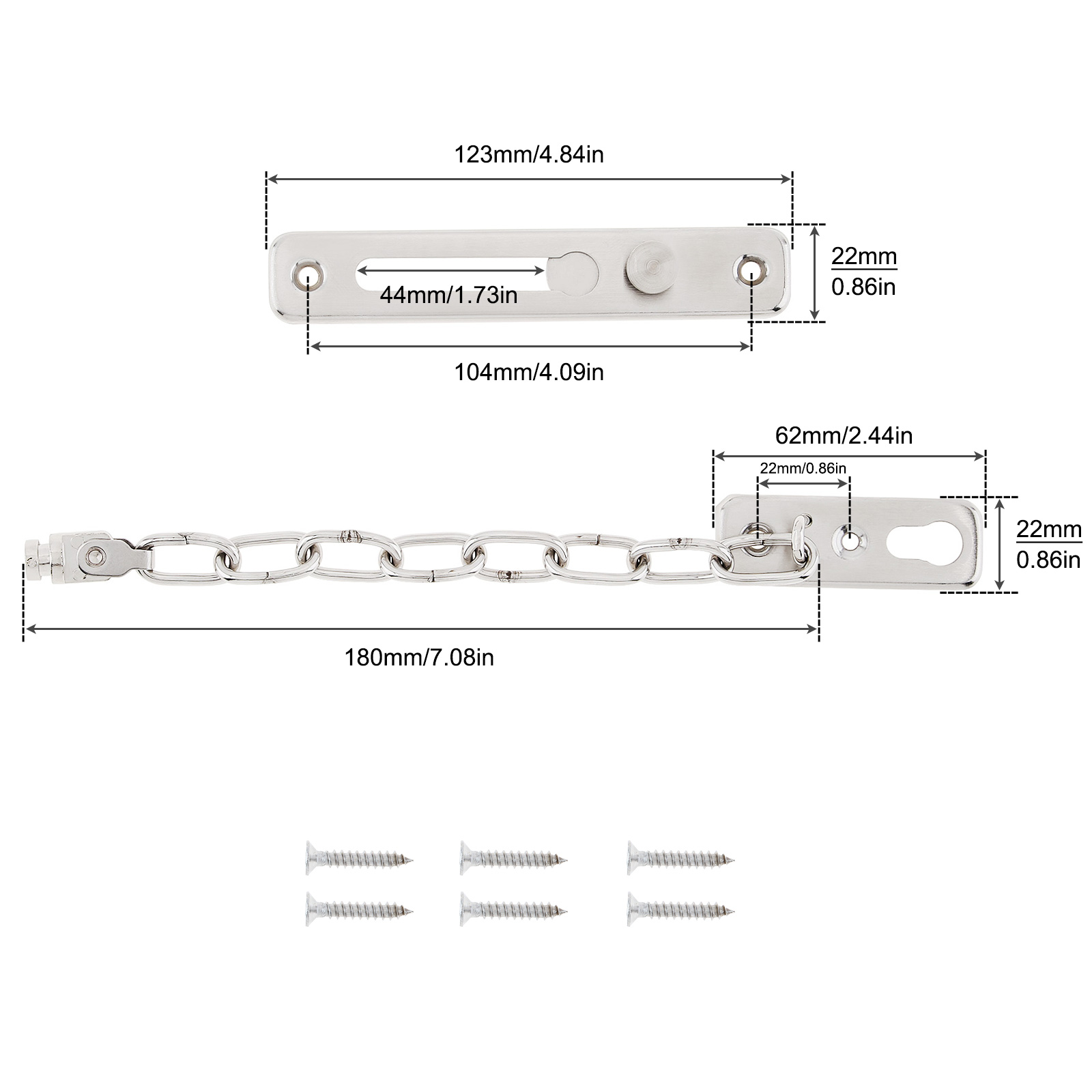 Solid Security Door Sliding Ch - Security Chain Door ulasan dan harga