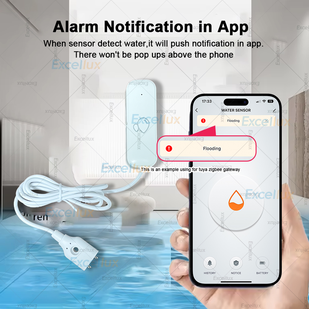 Zigbee Smart Water Leak Sensor - Water Alarm Sensor ulasan dan harga
