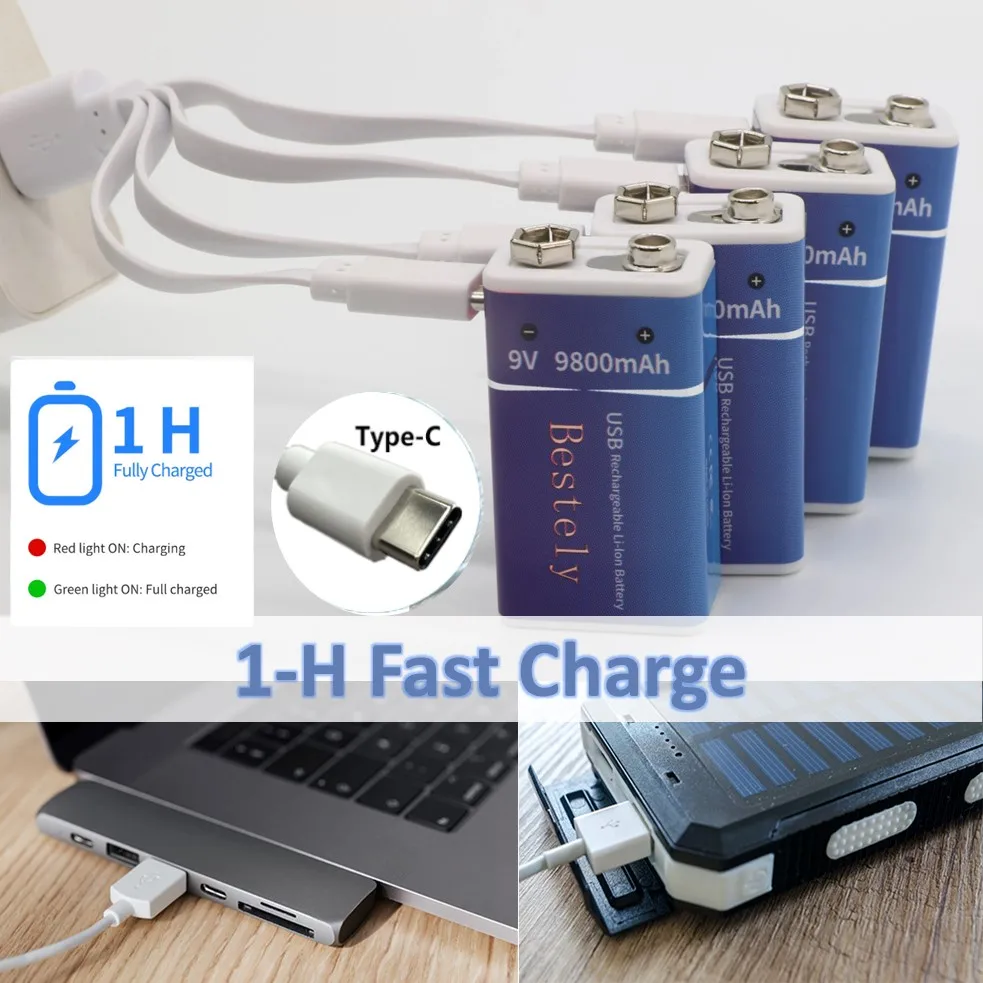 Rechargeable 9V Battery, 9800m - Smoke Detector Interconnected ulasan dan harga