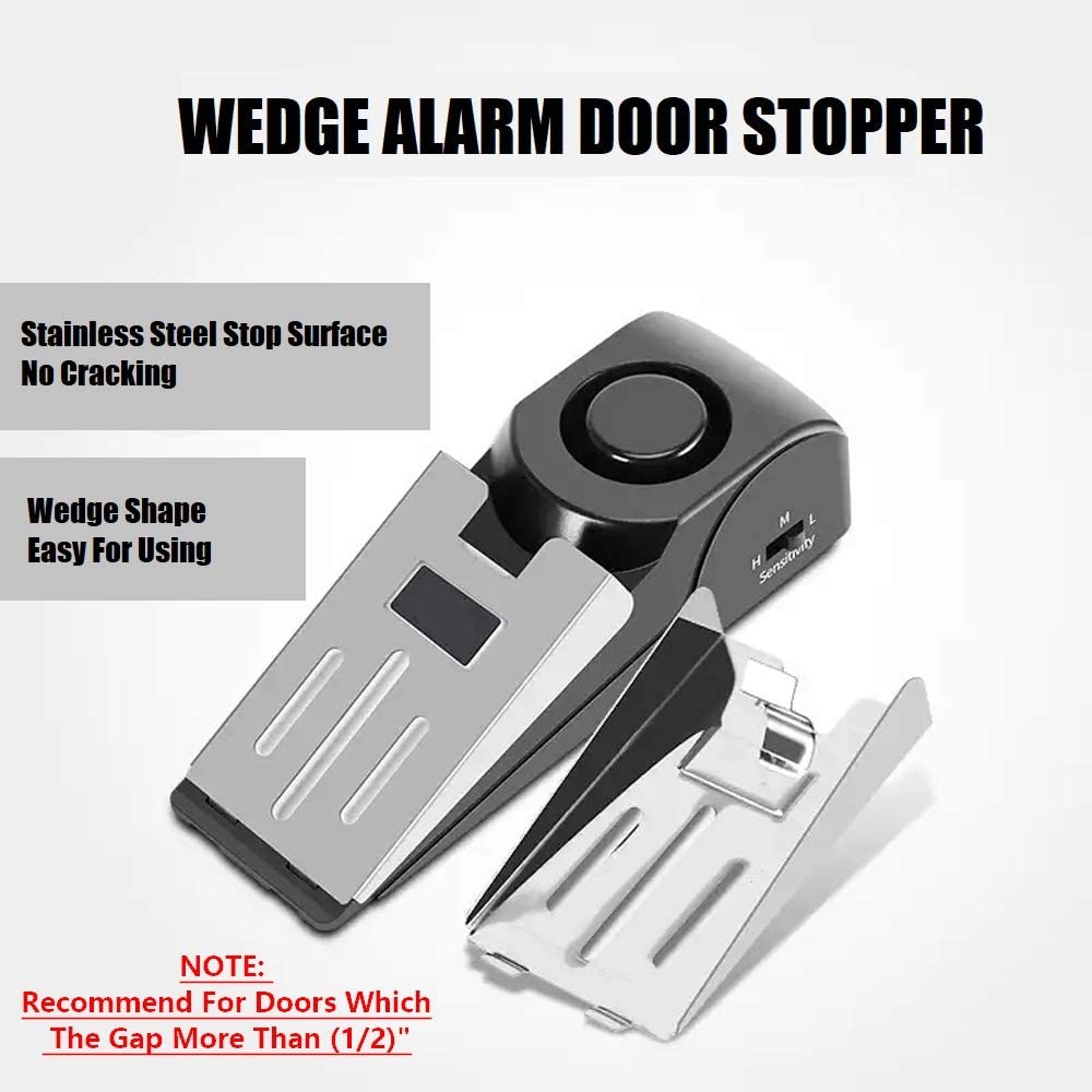 1Pc Door Stopper Alarm Portabl - Door Stop Alarm ulasan dan harga