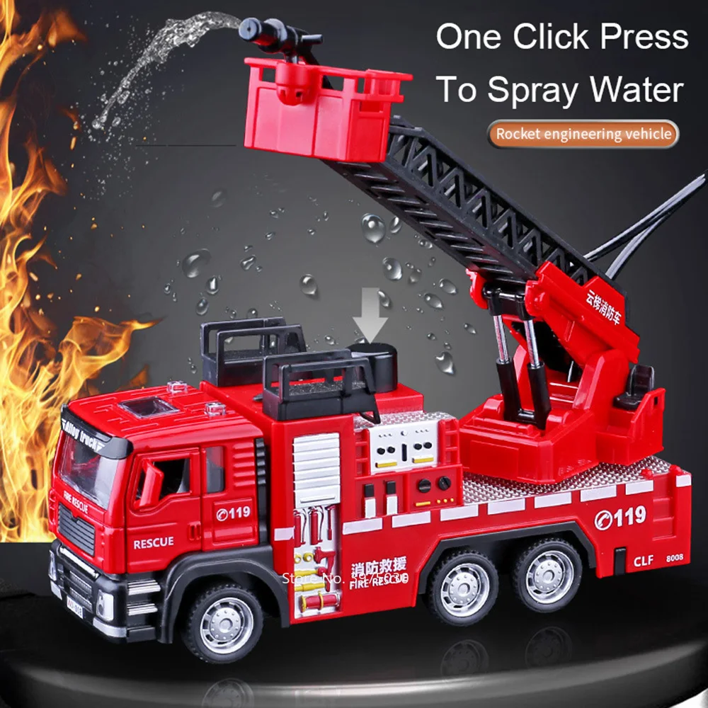 1/32 Fire Engine Car Toy Model - Fire Escape Ladder ulasan dan harga