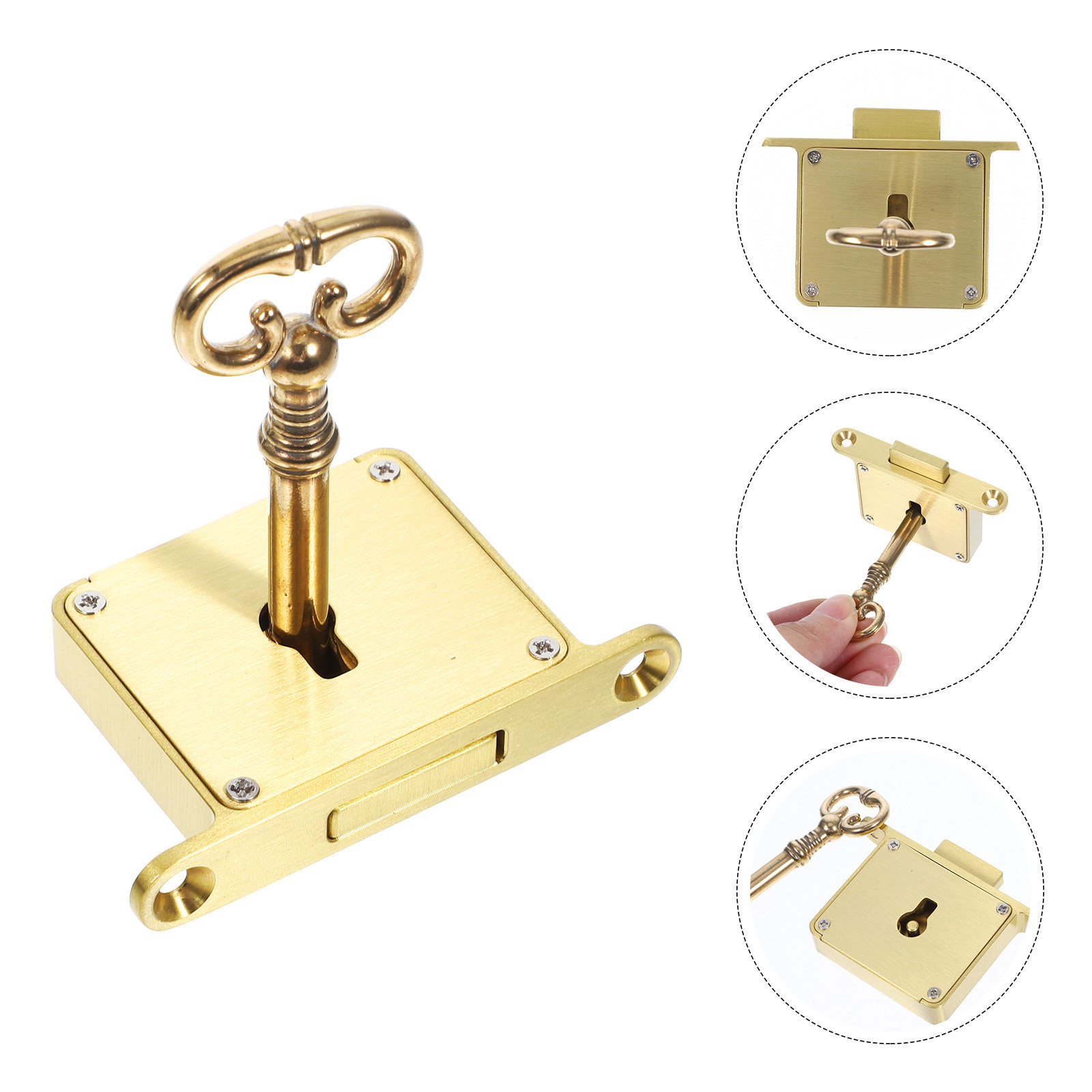1Set Heavy Duty Brass Cabinet  - Lockbox Key Secure ulasan dan harga