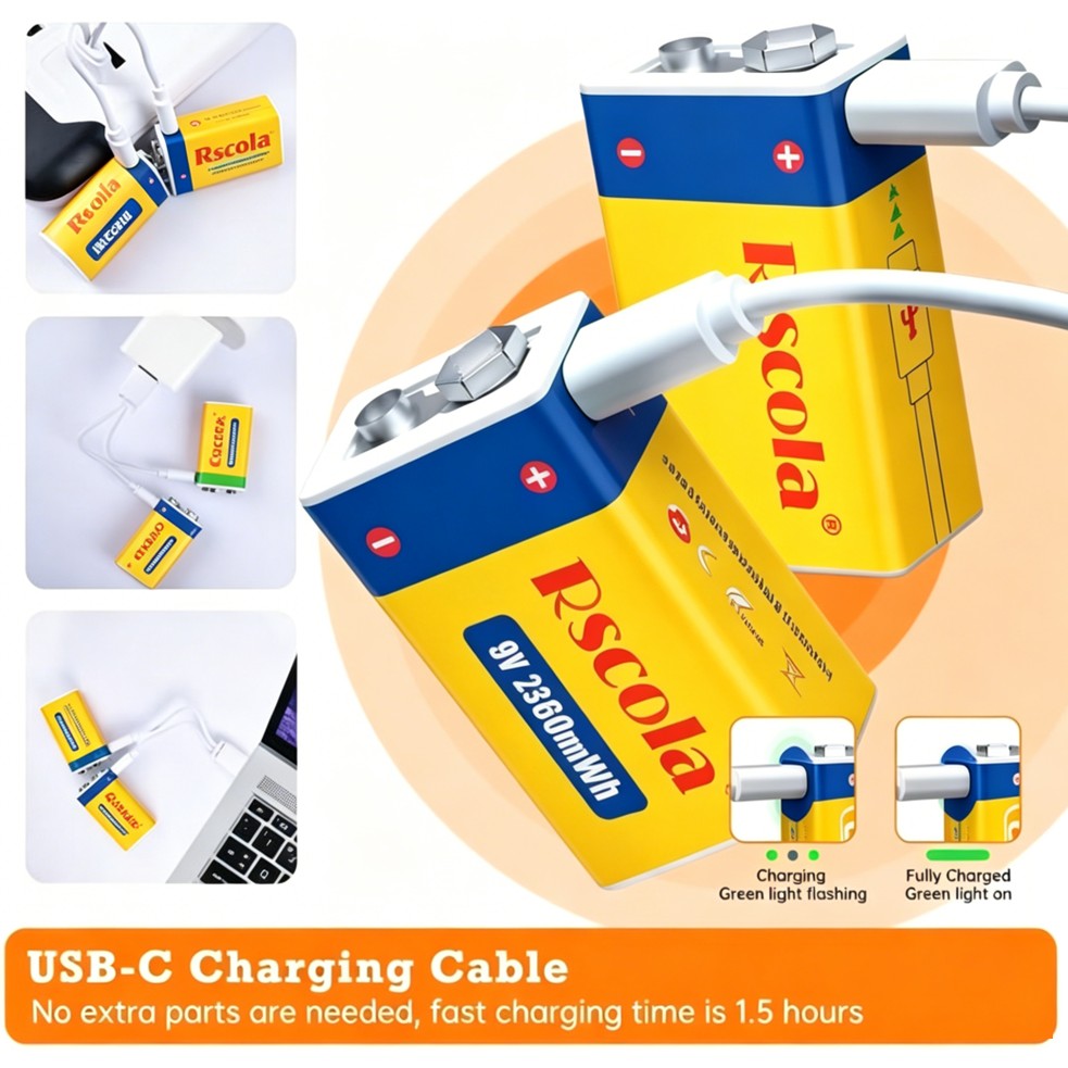 Rechargeable 9V Battery, 23600 - Smoke Detector Interconnected ulasan dan harga