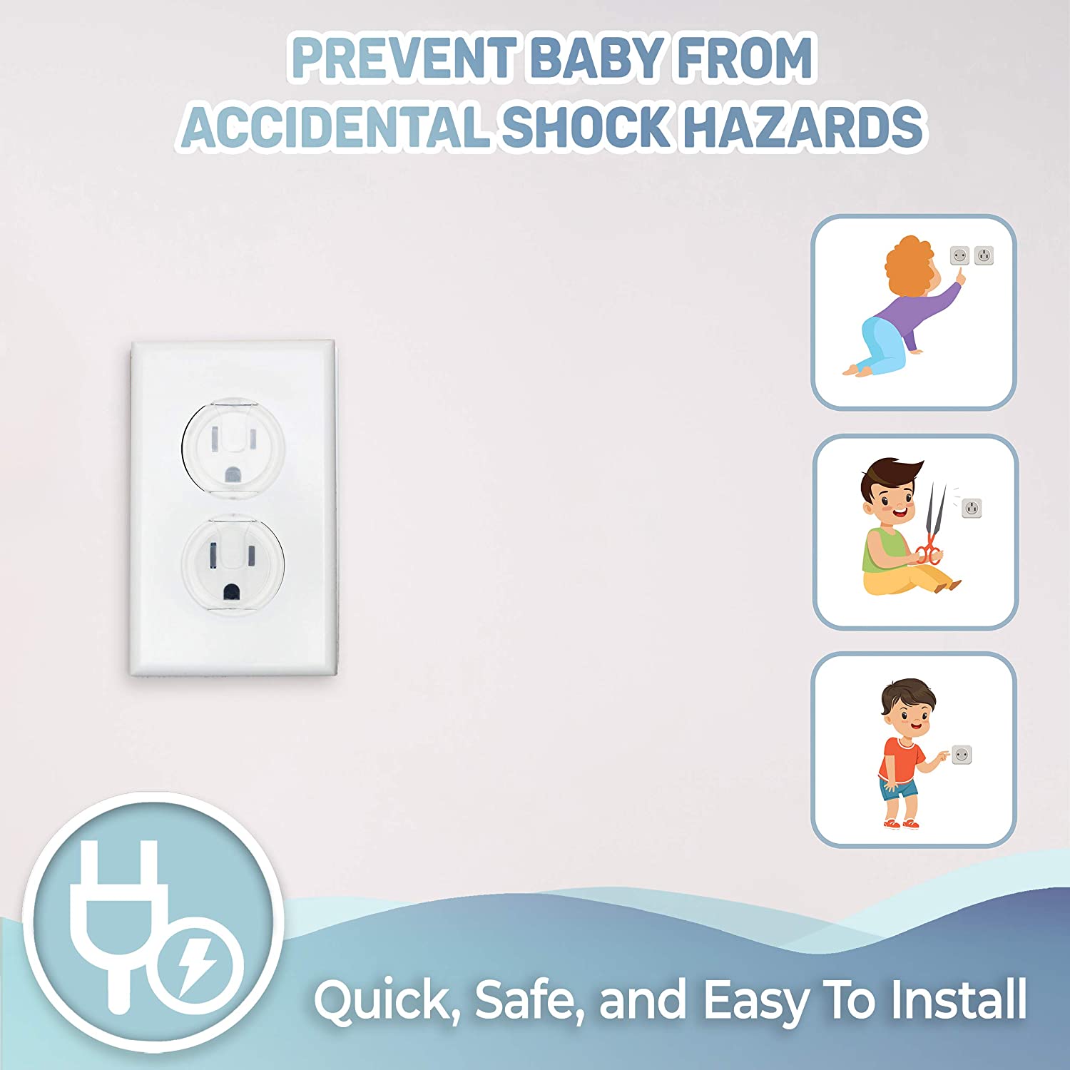 10pcs Outlet Covers, American  - Outlet Cover Baby ulasan dan harga