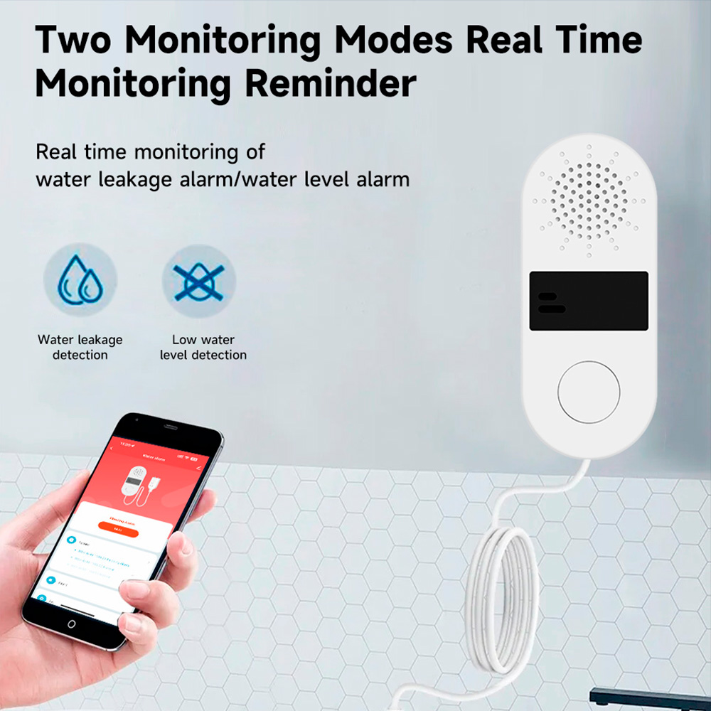 Tuya Wifi Water Leak Detector  - Water Alarm Sensor ulasan dan harga
