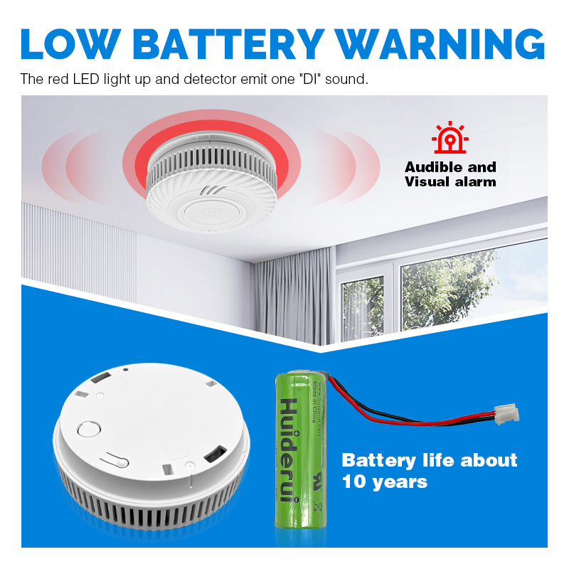 Powered Hotel Smart Wireless T - Smoke Detector Interconnected ulasan dan harga