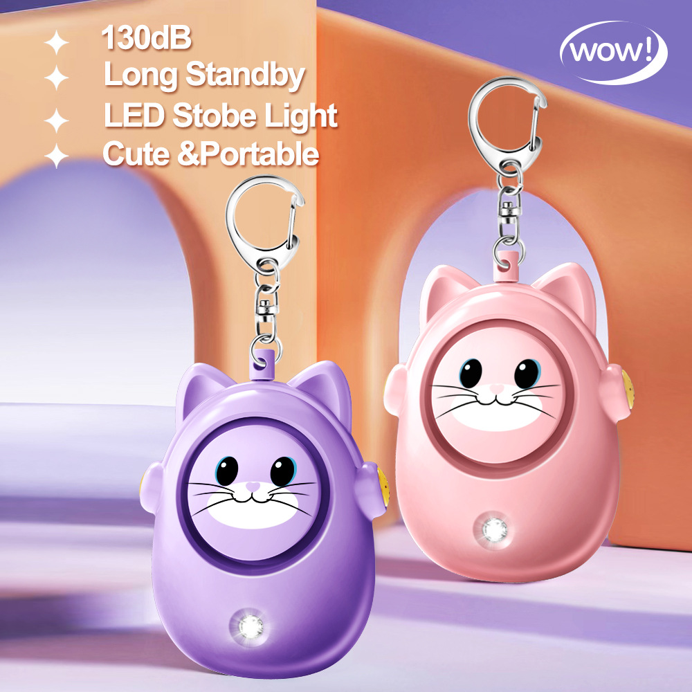 H8 2024 New Cute Cat Personal  - Personal Alarm Keychain ulasan dan harga