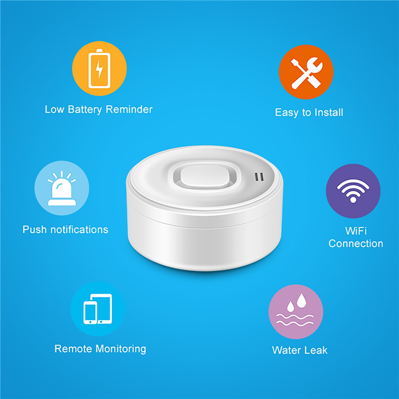 Smart WIFI Water Leak Detector - Water Alarm Sensor ulasan dan harga