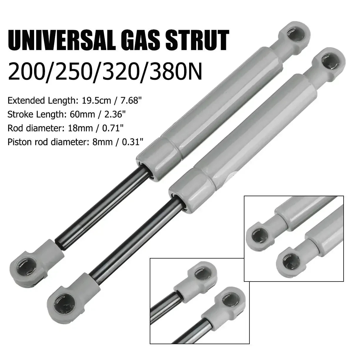 200-380N 195mm 8mm for RV Bed  - Window Lock Bar ulasan dan harga