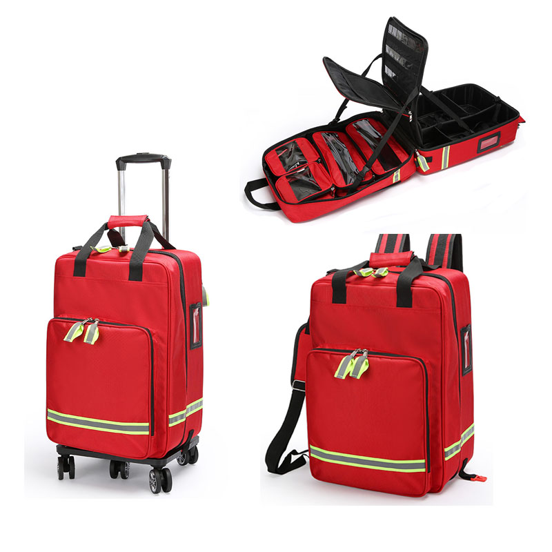Large Capacity Empty Trolley F - First Aid Bag Kit ulasan dan harga